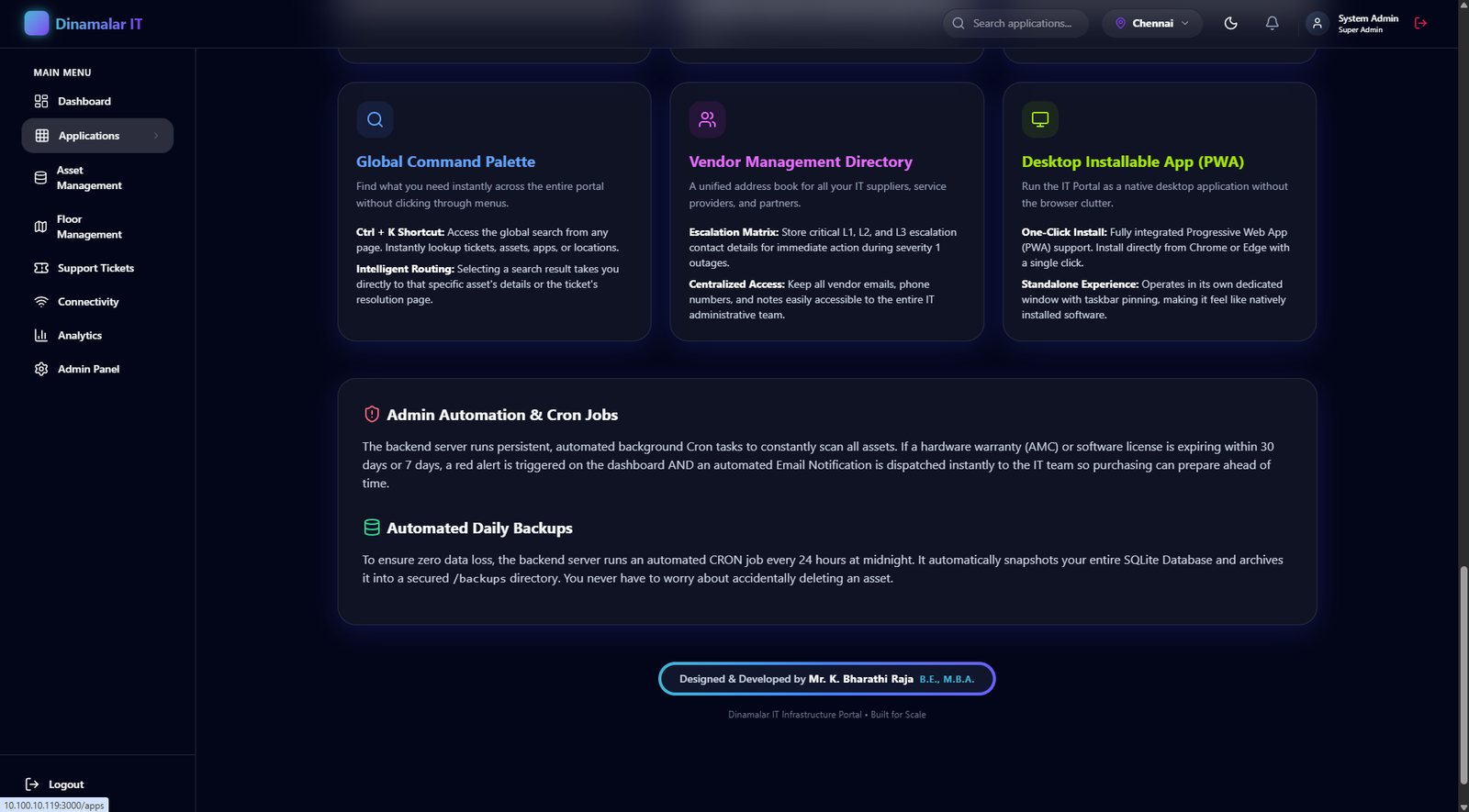 About Page Disaster Recovery