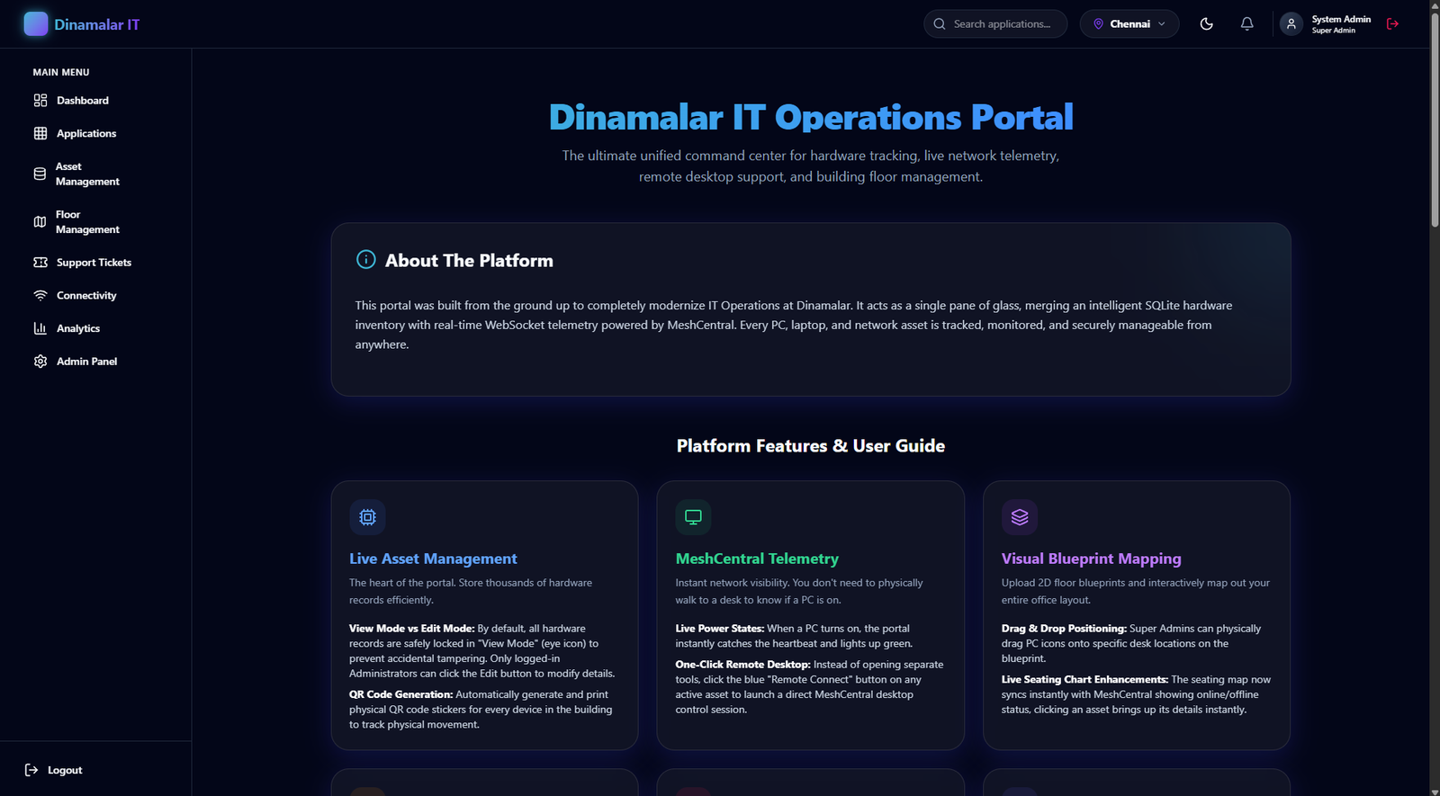 About Page System Overview